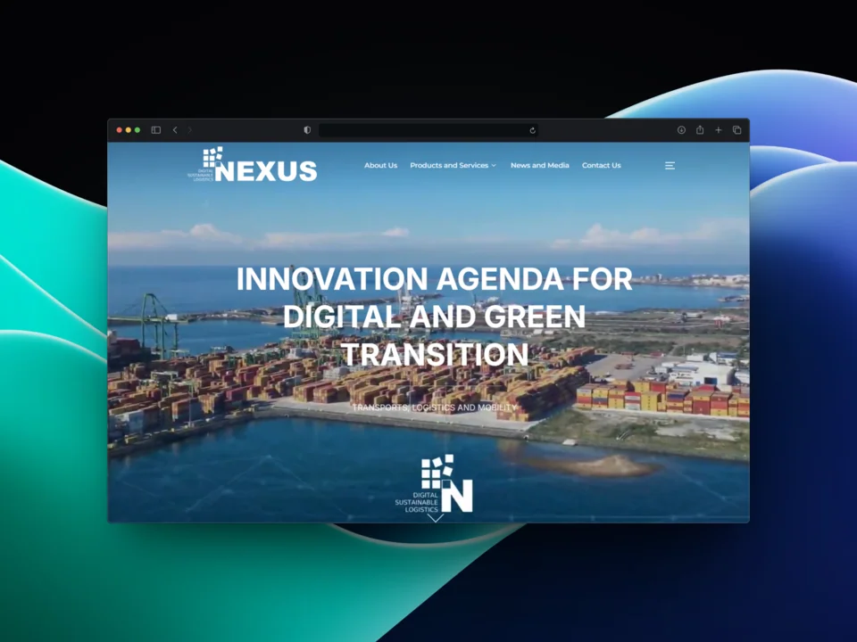 NEXUS marketing site hero — Innovation Agenda for Digital and Green Transition